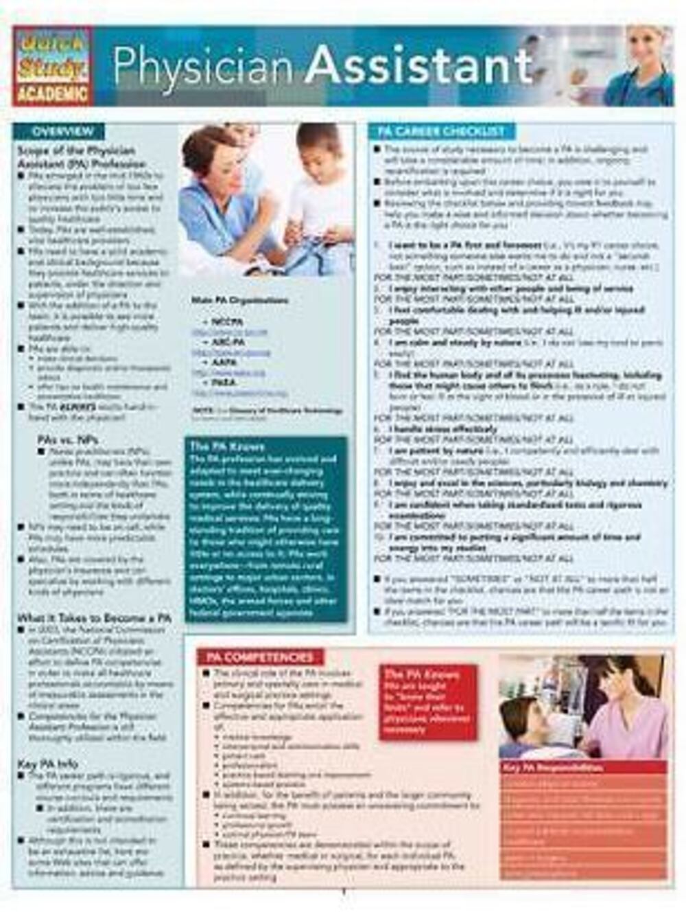 Physician Assistant by Inc. BarCharts (2009, Book, Other)